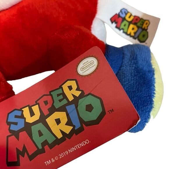 Yoshi Plush Red Super Mario Brothers 10" Nintendo Plush Stuffed Animal Toy NWT. - Picture 7 of 9